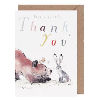 Bear, Hare & Mouse ‘Thank You’ Card