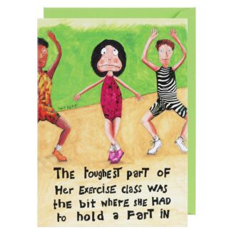 Blah Blah Blah ‘Exercise Class’ Greetings Card