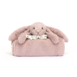 Bashful Luxe Bunny Rosa Blankie