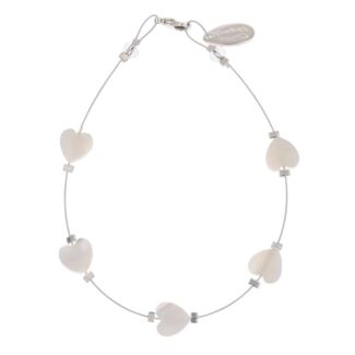 Shell Hearts Spaced Bracelet