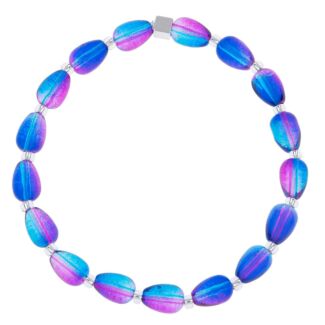 Blue/Pink Peardrops Bracelet