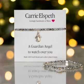 A Guardian Angel Sentiment Bracelet