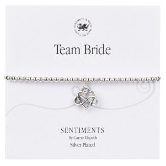 ‘Team Bride’ Wedding Sentiment Bracelet
