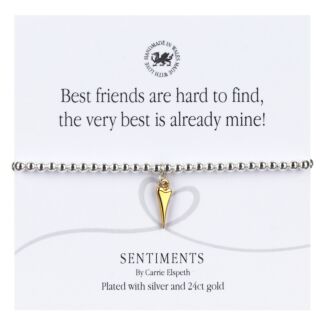 ‘Best Friends Are Hard To Find’ Sentiment Bracelet