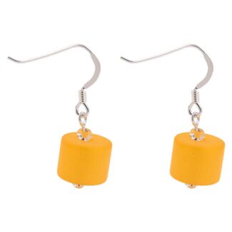 Yellow Frosted Earrings