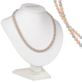 Multi Pearl Double Strand Necklace