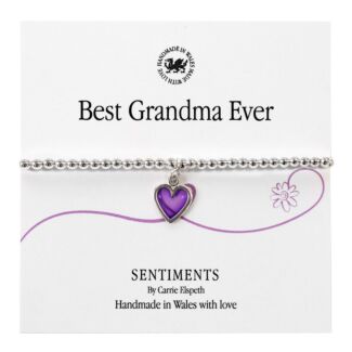 Best Grandma Ever Sentiment Bracelet