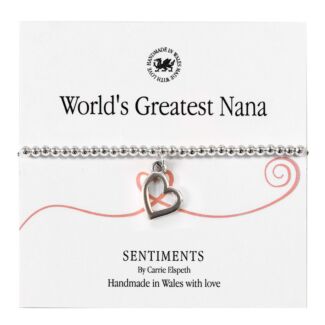 World’s Greatest Nana Sentiment Bracelet