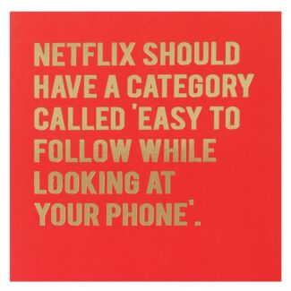 Cloud Nine ‘Netflix’ Greetings Card