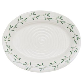 Mistletoe Amor Deep Oval Platter