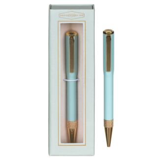 Mint Green & Gold Boxed Ballpoint Pen