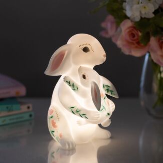 LED Rechargeable Rabbit and Baby Lamp