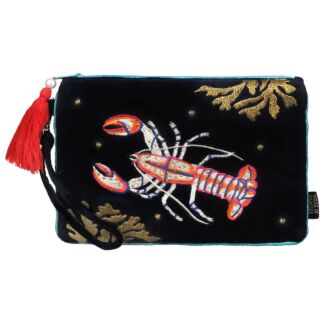 Coral Lobster Clutch Bag