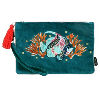 Coral Fish Clutch Bag