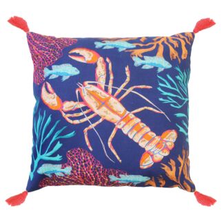 Coral Lobster Cushion