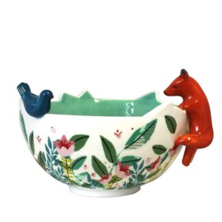 Secret Garden Fox Bowl with Gift Box