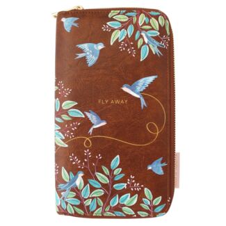 Secret Garden Bird Travel Wallet