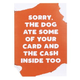Pickled Prints ‘Dog Ate’ Greetings Card