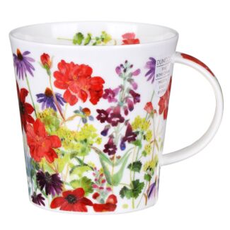 Cottage Border Red Cairngorm Shape Mug