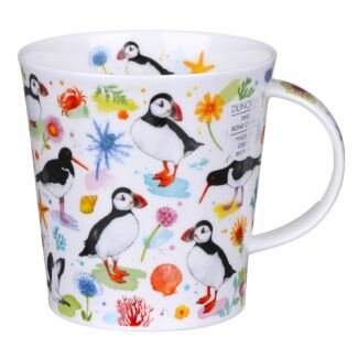 Puffins & Oystercatchers Cairngorm Shape Mug