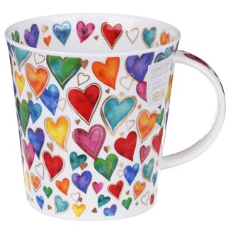 Dazzle Hearts Cairngorm Shape Mug