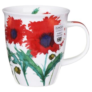 Flora Poppy Nevis Shape Mug
