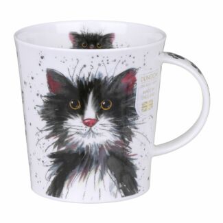 Catter Splatter Black & White Lomond Shape Mug