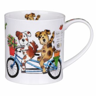 Happy Days Dog Orkney Shape Mug