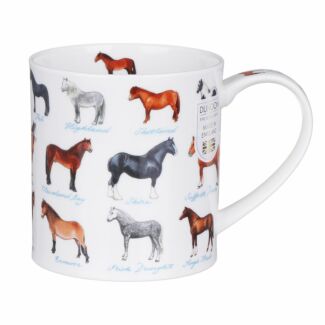 On The Farm Horses Orkney Shape Mug