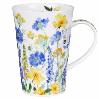 Cottage Border Blue Shetland Shape Mug