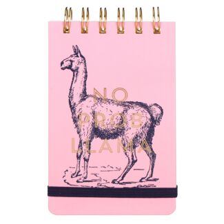 Vintage Sass ‘No Prob Llama’ Small Spiral Notepad