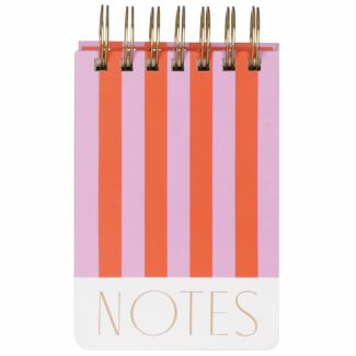 Stripes Spiral Notepad