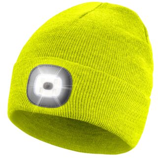 Beamie Lime LED Light Up Beanie Hat