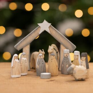 Natural Little Boxed Nativity Set