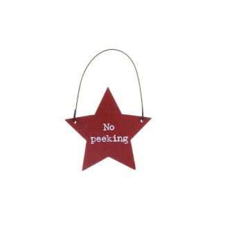 ‘No Peeking’ Little Star Sign (Pack of 10)