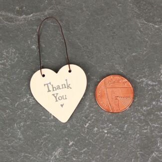 'Thank You' 3cm Little Heart On Wire