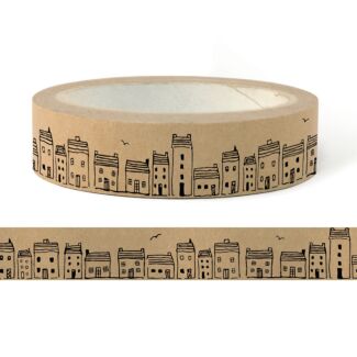 Christmas Houses Wide Adhesive Tape – 50m