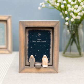 'Jesus Mary & Joseph' Box Frame