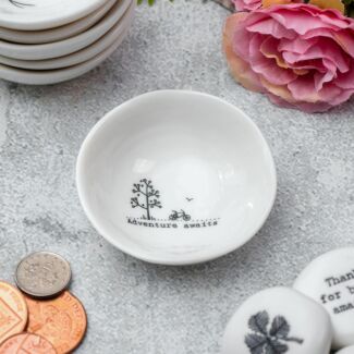 ‘Adventure Awaits’ Small Wobbly Bowl