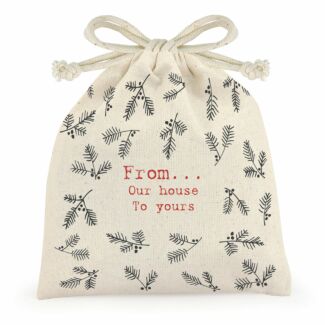 From Our House To Yours Drawstring Bag