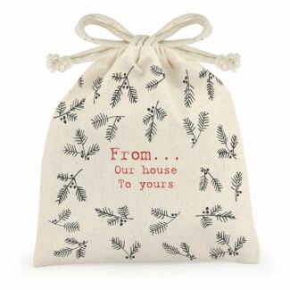 From Our House To Yours Drawstring Bag