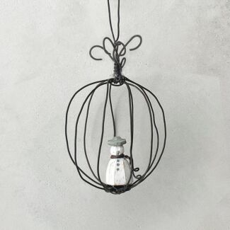 Snowman Wire Bauble