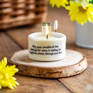 May Your Troubles Be Less Candle And Tealight Holder