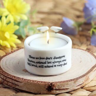 Those We Love Don’t Disappear Candle And Tealight Holder