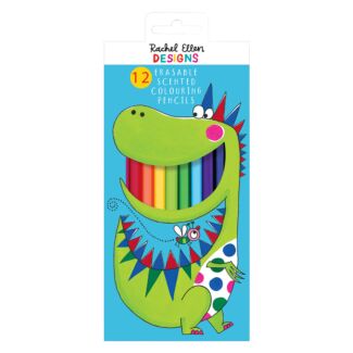Set Of 12 Scented Colouring Pencils – Dinosaur