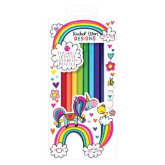 Set Of 12 Scented Colouring Pencils – Unicorns