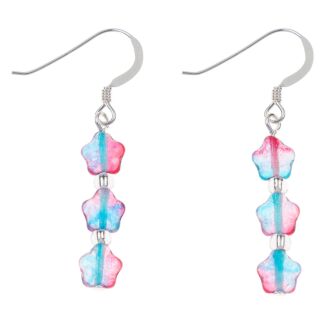 Blue & Pink Twinkles Earrings