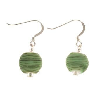 Green Strata Earrings