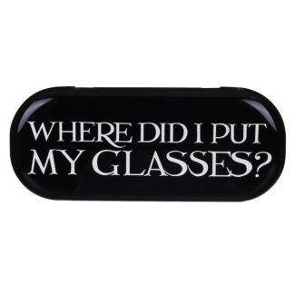 ‘Where Did I Put My Glasses’ Black Toast Glasses Case