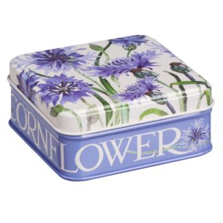 Flowers Cornflower Small Square Pocket Tin